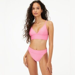 Cute Pink Ribbed Bikini | Medium Bottom / Large Top NEW